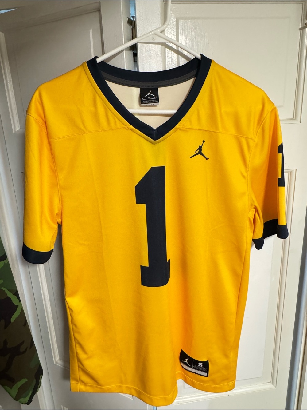 Jordan Michigan Men’s # 1 Jersey size small